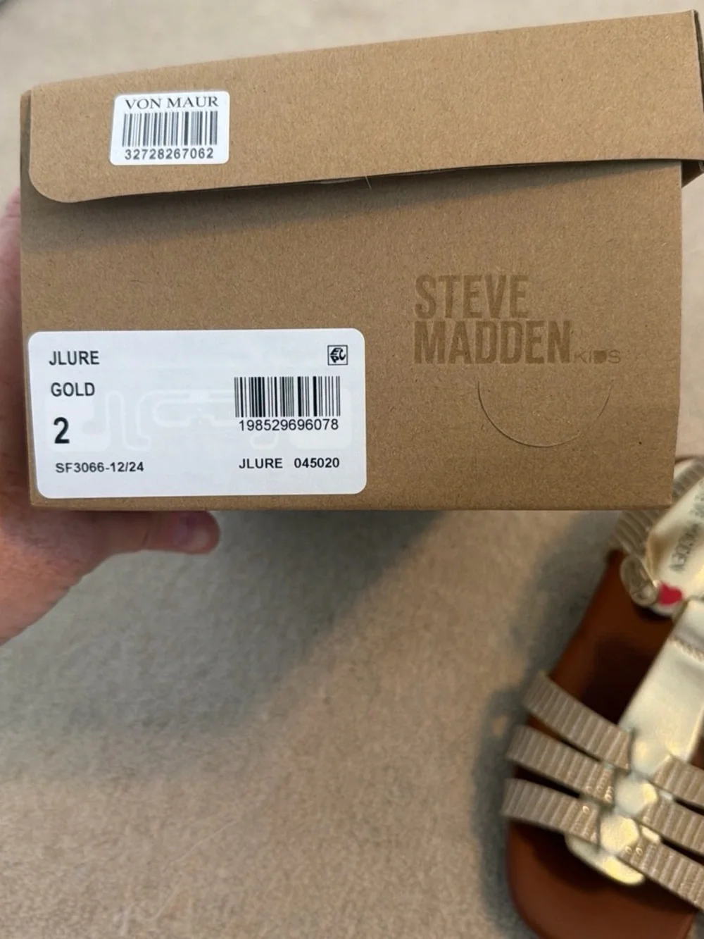 Steve Madden Metallic Gold Strappy Block Heel Sandals